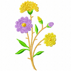 Flowers And Tree Embroidery Design 8 Flowers And Tree Embroidery Design 8